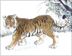 Tiger painting